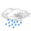 mäßiger Regen